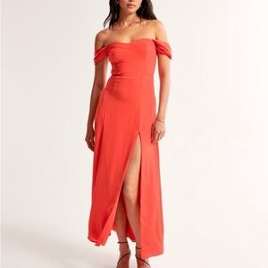 Abercrombie & Fitch Strapless Red Dress